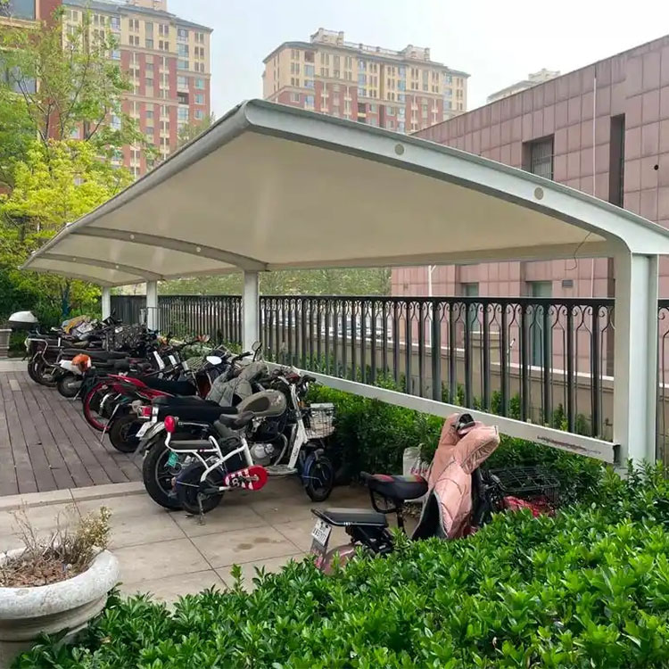 保定膜结构电动车棚